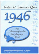1946 Raten und Erinnern - Quiz